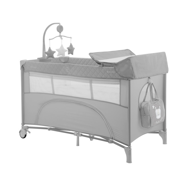Kikka Boo Παρκοκρέβατο 2 Επιπέδων Nighty Night Grey