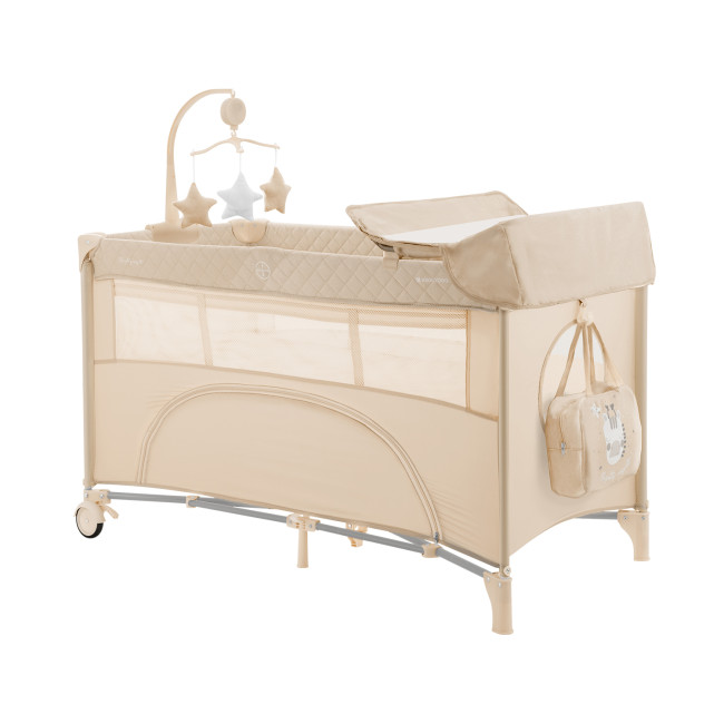 Kikka Boo Παρκοκρέβατο 2 Επιπέδων Nighty Night Beige