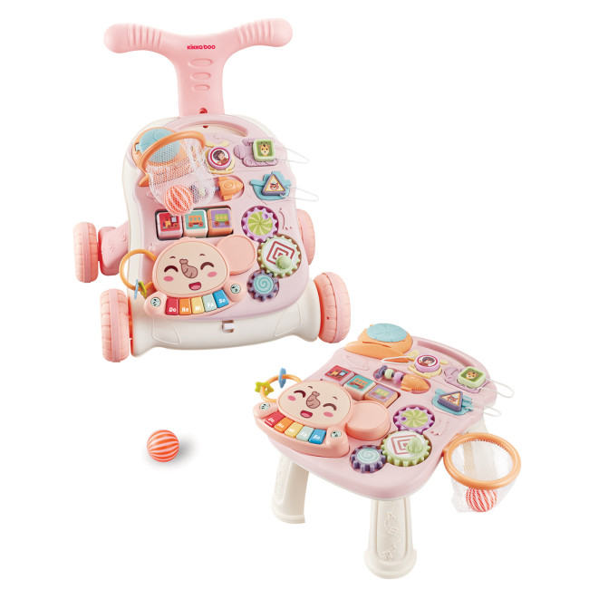 Kikka Boo Περπατούρα 2 σε 1 Play & Grow Pink