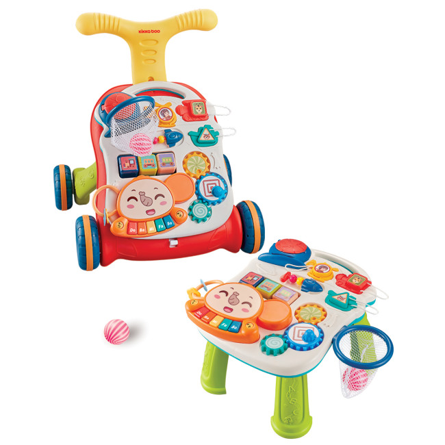 Kikka Boo Περπατούρα 2 σε 1 Play & Grow Red