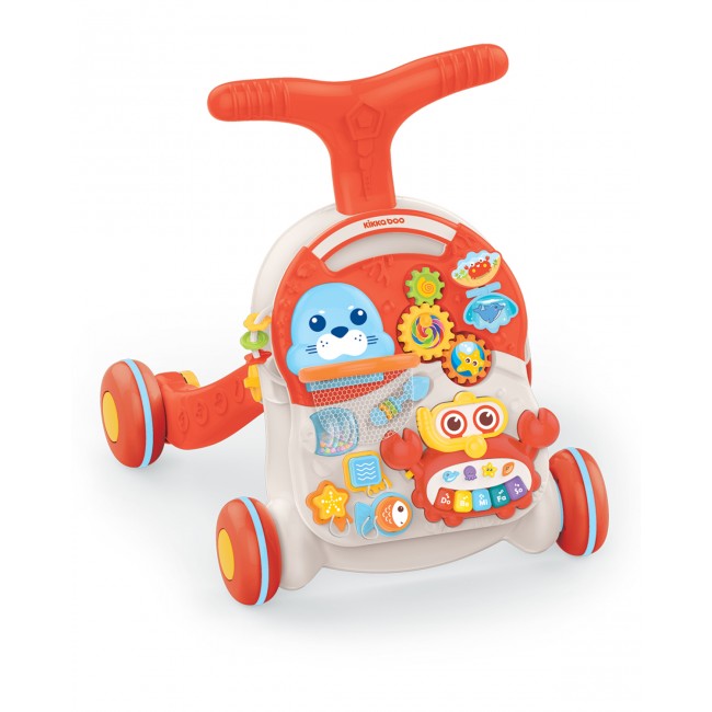Kikka Boo Περπατούρα 2 σε 1 Wobble Fun Orange
