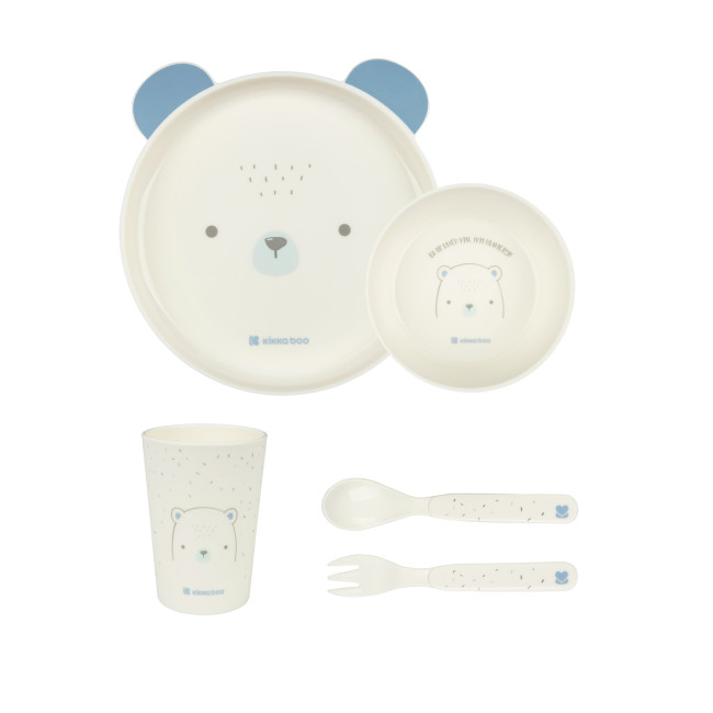 Kikka Boo PP Σετ Φαγητού Bear With Me Blue