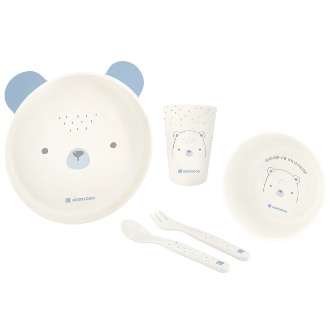 Kikka Boo PP Σετ Φαγητού Bear With Me Blue