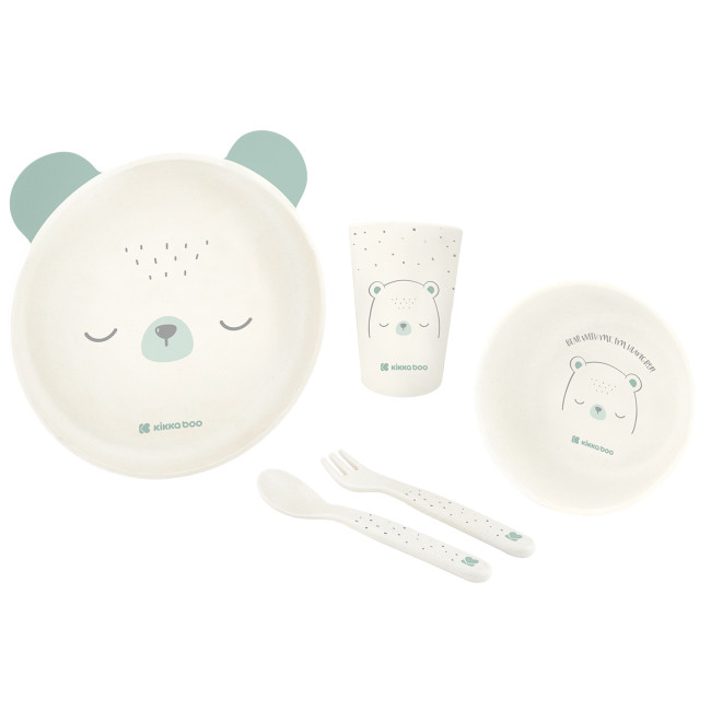 Kikka Boo PP Σετ Φαγητού Bear With Me Mint