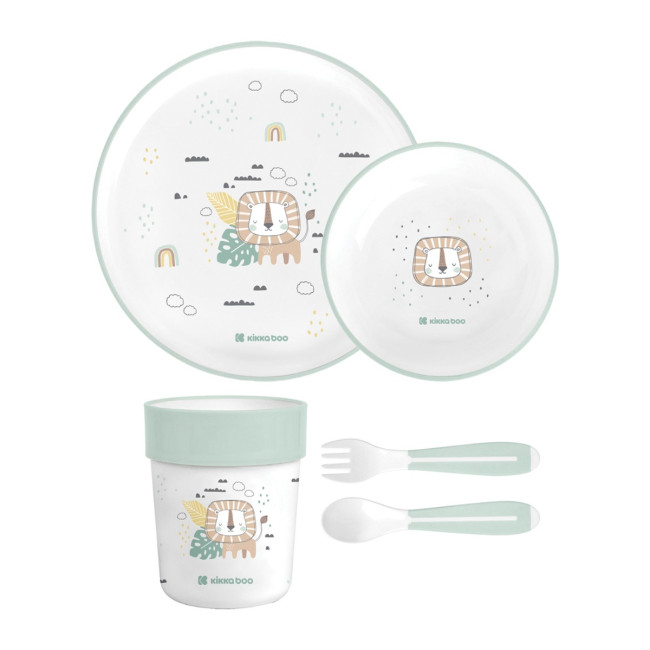 Kikka Boo PP Σετ Φαγητού Savanna Mint