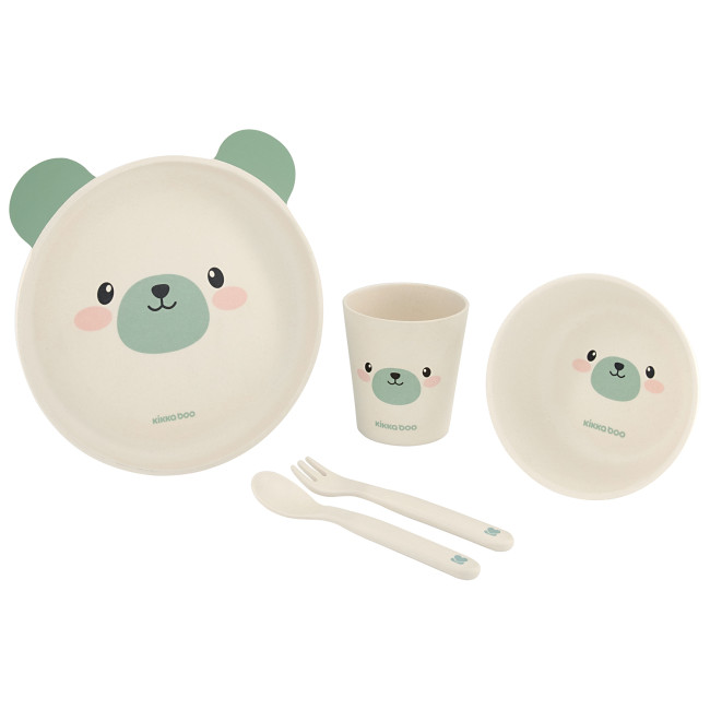 Kikka Boo Bamboo Σετ Φαγητού Bear Mint