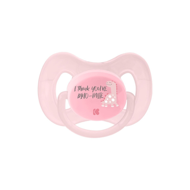 Kikka Boo Πιπίλα 0-6m Dinomite Pink