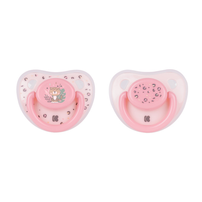 Kikka Boo Πιπίλες 2 τμχ. 0-6 μηνών Savanna Pink