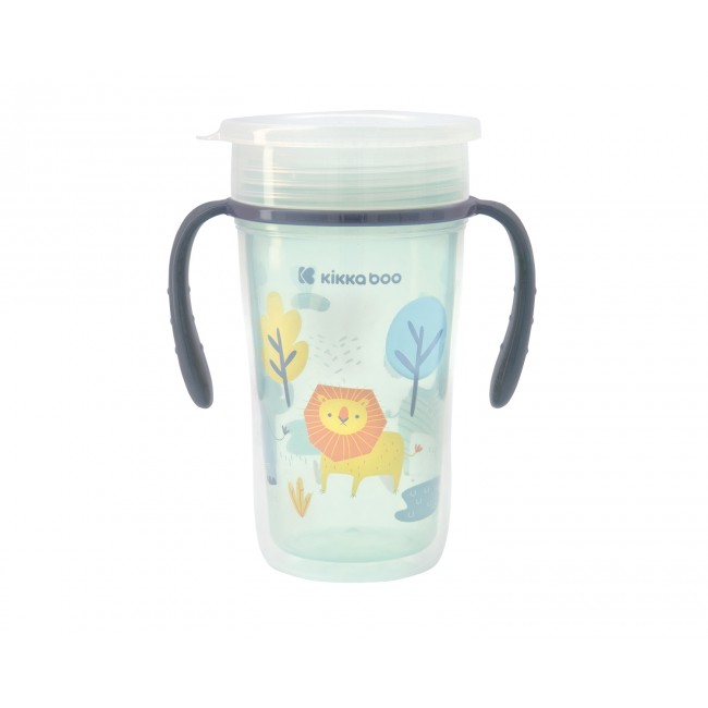 Kikka Boo Εκπαιδευτικό Ποτηράκι Με Λαβές Sippy Cup 360° Lion