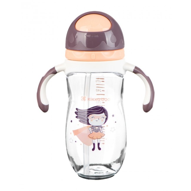 Kikka Boo Tritan Κύπελλο Με Καλαμάκι Και Λαβές 300ml Supergirl