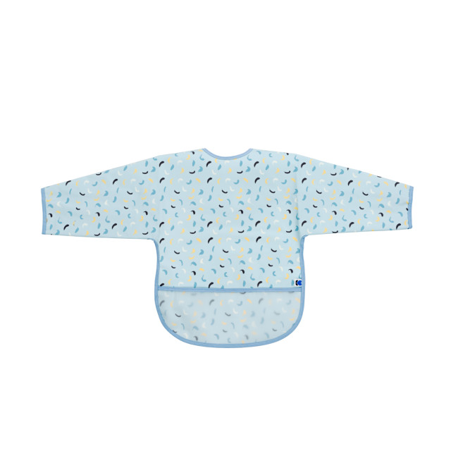 Kikka Boo EVA Μακρυμάνικη Σαλιάρα Με Θήκη Arty Blue Pattern