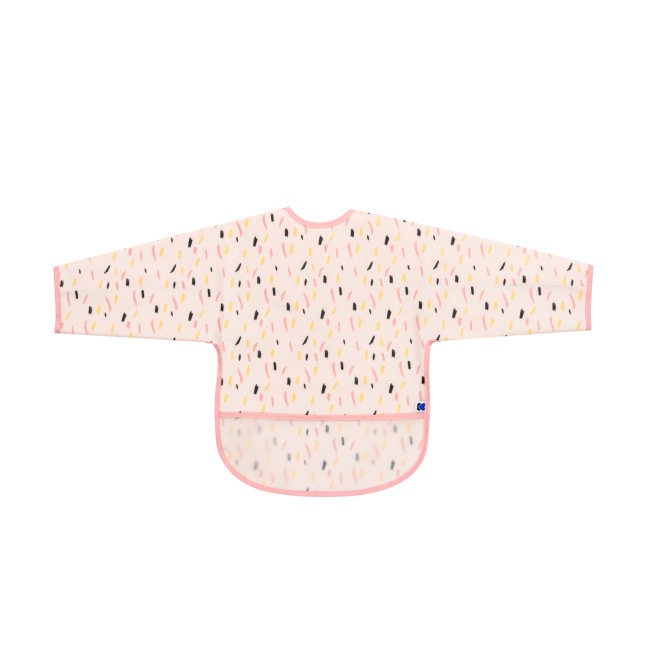 Kikka Boo EVA Μακρυμάνικη Σαλιάρα Με Θήκη Arty Pink Pattern