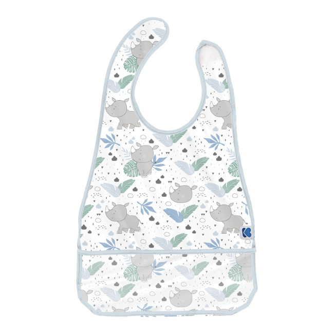 Kikka Boo EVA Σαλιάρα Με Θήκη Για Τα Ψίχουλα Savanna Pattern Blue