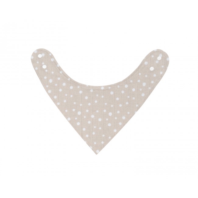 Kikka Boo Σαλιάρα Μουσελίνας Dots Beige