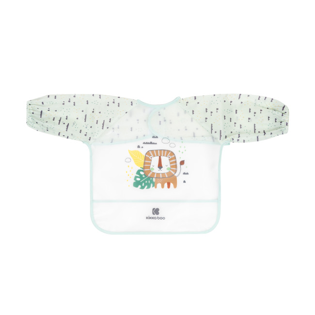 Kikka Boo EVA Μακρυμάνικη Σαλιάρα Με Θήκη Savanna Mint