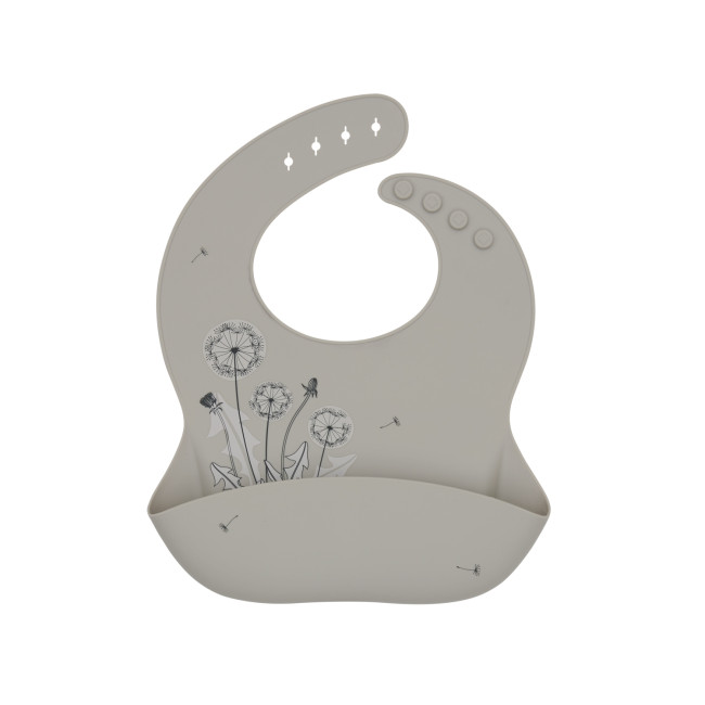 Kikka Boo Σαλιάρα Σιλικόνης Platinum Silicone Flora Sand