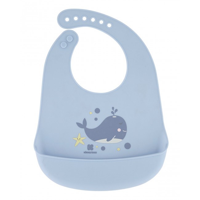 Kikka Boo Σαλιάρα Σιλικόνης Sea World Whale