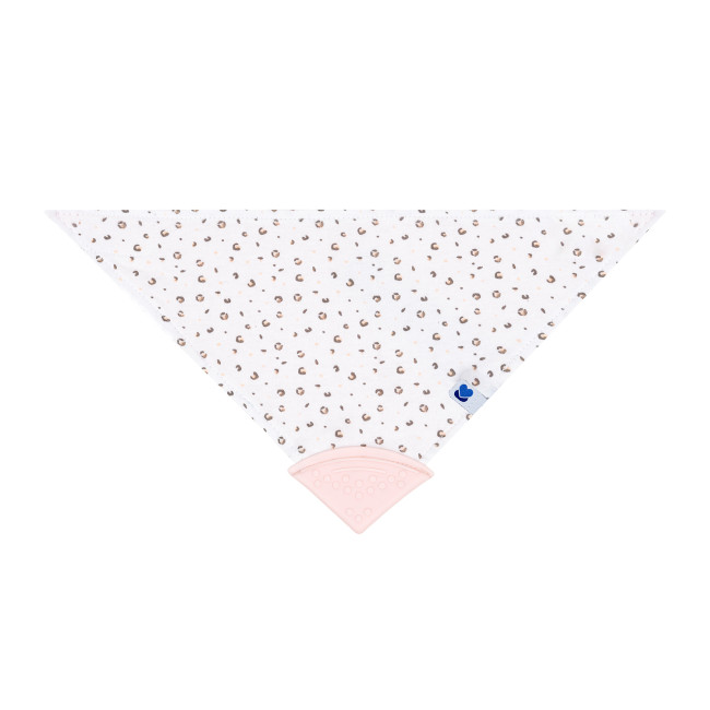 Kikka Boo Σαλιάρα Μπαντάνα Με Μασητικό Savanna Pattern Pink