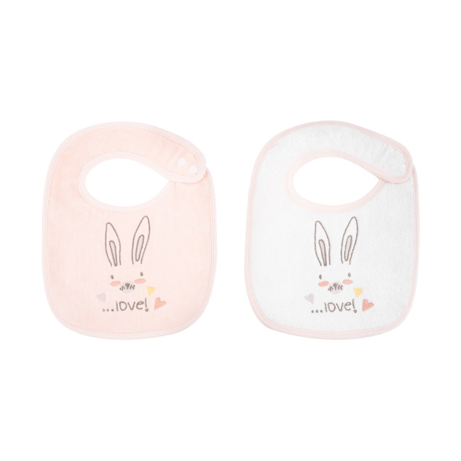 Kikka Boo Σαλιάρες 2τμχ Rabbits In Love