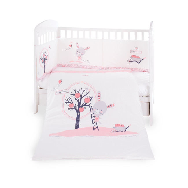 Kikka Boo Σετ Κούνιας 3 τμχ. 70x140cm Pink Bunny