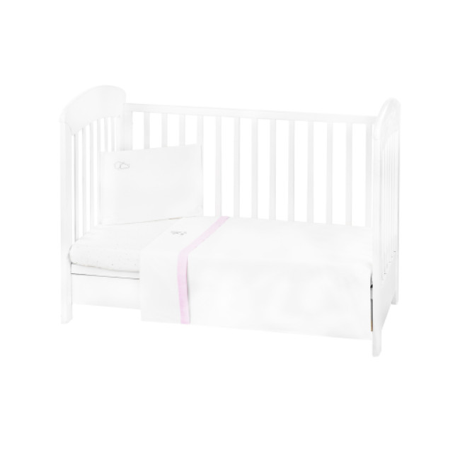 Kikka Boo Σετ Κούνιας 3τμχ. Με Κέντημα 70x140 Dream Big Pink