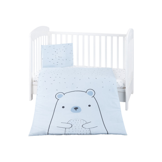 Kikka Boo Σετ Κούνιας 5τμχ. Bear With Me Blue