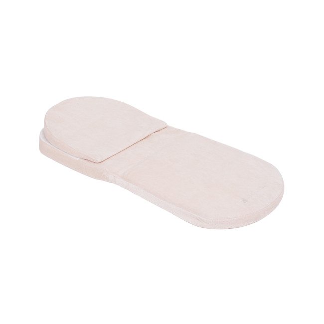 Kikka Boo Στρώμα Και Μαξιλάρι Για Πορτ Μπεμπέ 75x30cm Beige Velvet