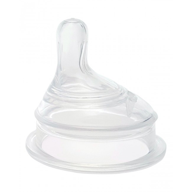 Kikka Boo Anti-Colic Θηλή Σιλικόνης Για Γυάλινα Μπιμπερό Μικρής Ροής S