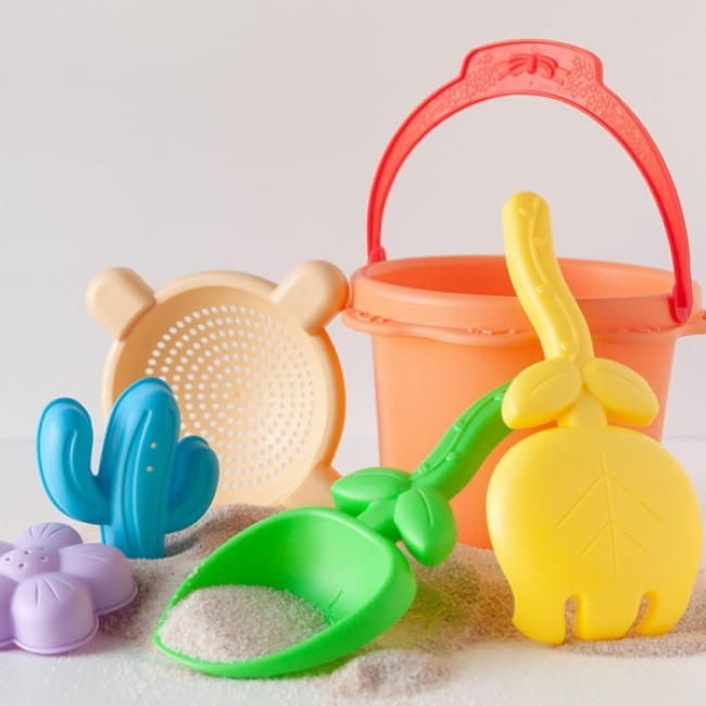 Kiokids Σετ Κουβαδάκια Παραλίας Mini Soft Orange 6τμχ.