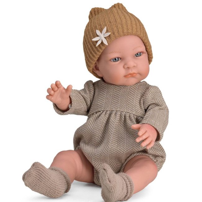Magic Baby Κούκλα Jenny Με Κορμάκι Και Σκούφο Με Λουλούδι