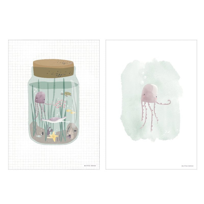 Little Dutch Παιδική Αφίσα Ocean Jar 42x30εκ.