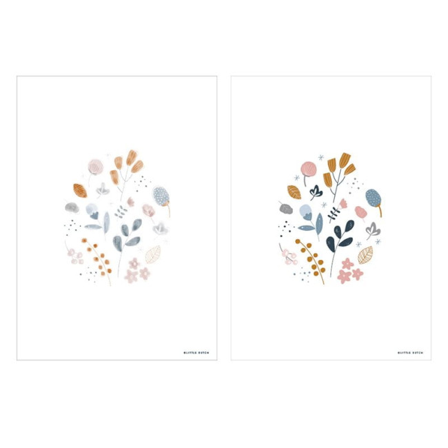 Little Dutch Παιδική Αφίσα Spring Flowers 42x30εκ.