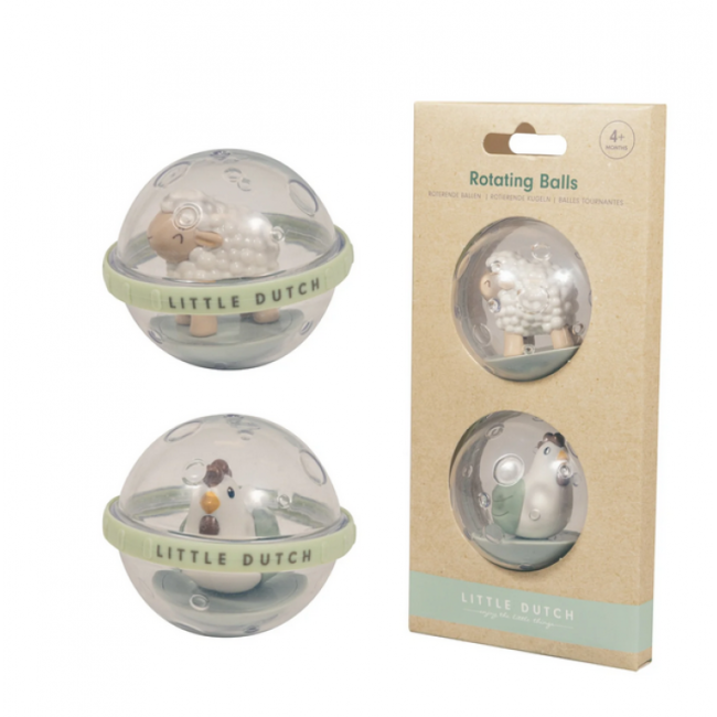 Little Dutch Παιχνίδι Μπάνιου Περιστρεφόμενες Μπαλίτσες με Ζωάκια Little Farm