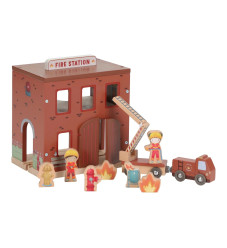 Little Dutch Ξύλινος Σταθμός Πυροσβεστικής