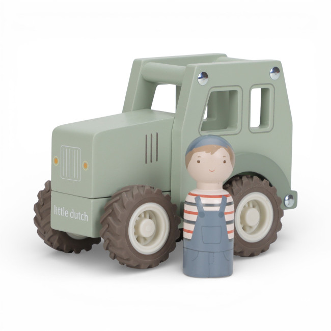 Little Dutch Ξύλινο παιχνίδι τρακτέρ FSC