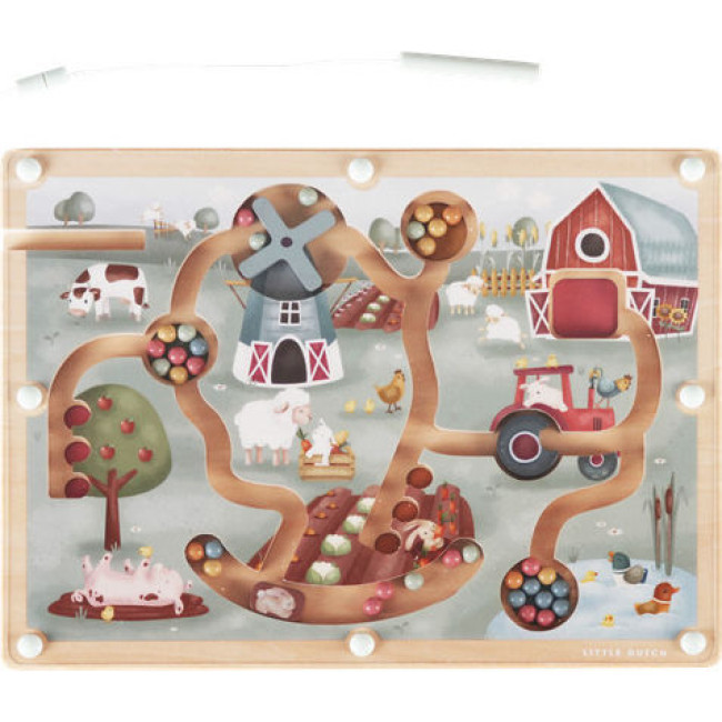Little Dutch Μαγνητικός Λαβύρινθος Little Farm FSC