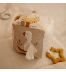 Little Dutch Υφασμάτινος Κύβος Δραστηριοτήτων Newborn Naturals GRS