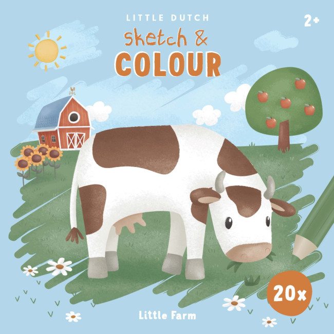 Little Dutch Βιβλίο Ζωγραφικής Little Farm