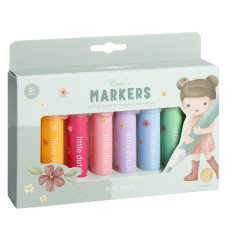 Little Dutch Σετ 8 Μαρκαδόρων Rosa