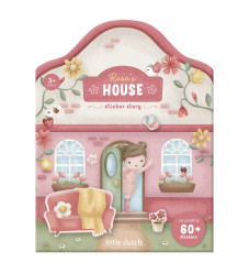 Little Dutch Βιβλιαράκι με Αυτοκόλλητα Rosa