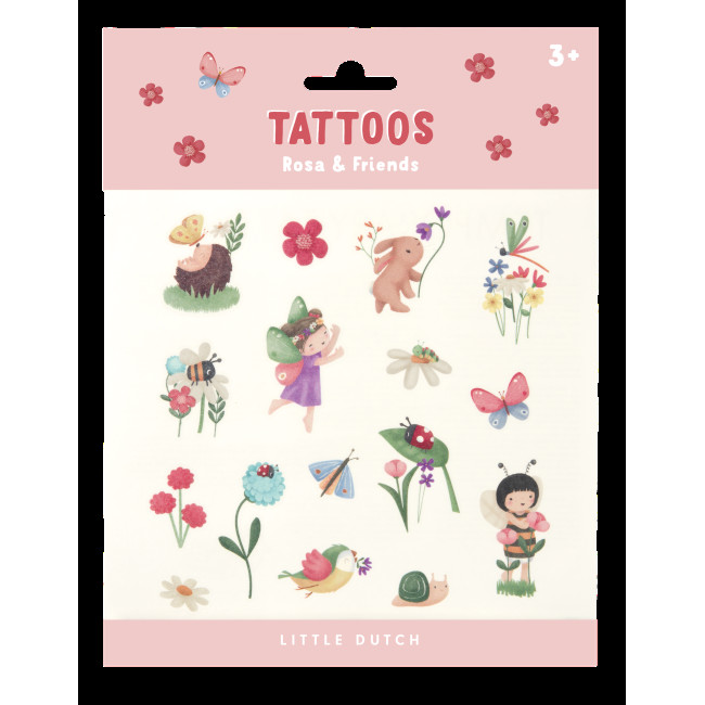Little Dutch Προσωρινά Τατουάζ Rosa & Friends