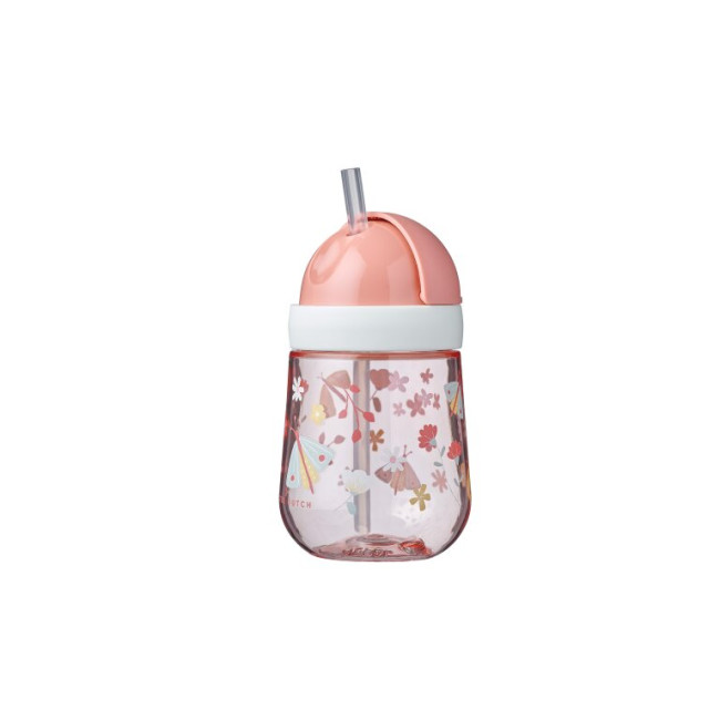 Little Dutch Εκπαιδευτικό Ποτηράκι Με Καλαμάκι 300ml Flowers & Butterflies