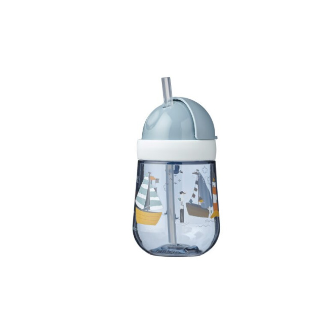 Little Dutch Εκπαιδευτικό Ποτηράκι Με Καλαμάκι 300ml Sailors Bay Μπλε