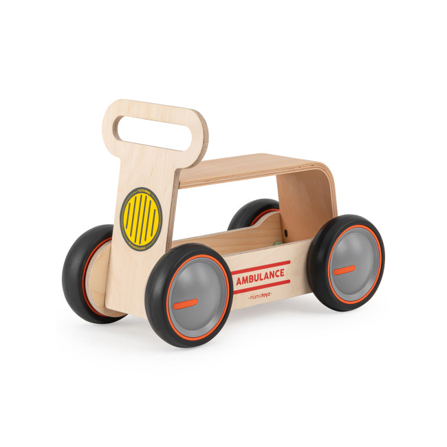 Mamatoyz Drive Me Wood Περπατούρα Με Αποθηκευτικό Χώρο 10m+ Ambulance