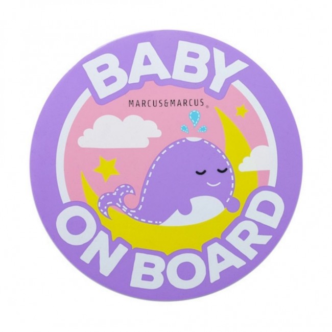 Marcus&Marcus Baby On Board Σιλικόνης Με Εύκολη Επαφή Φαλαινίτσα Willo