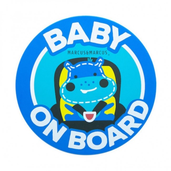 Marcus&Marcus Baby On Board Σιλικόνης Με Εύκολη Επαφή Ιπποπόταμος Lucas