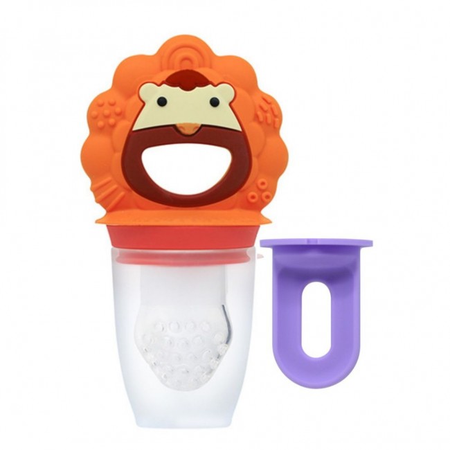 Marcus&Marcus Αυτοτροφοδότης Σιλικόνης 3 σε 1 Self Feeder N Pop 6m+ Λιονταράκι