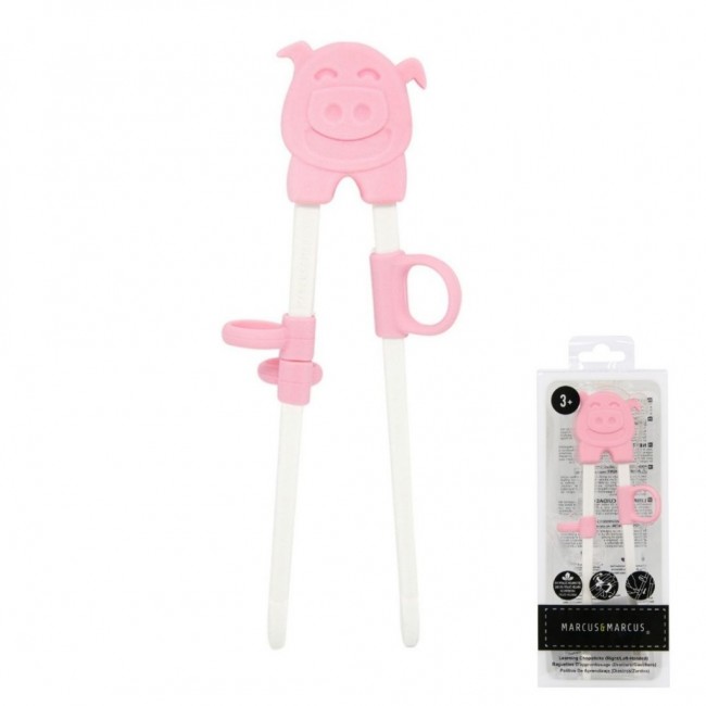 Marcus&Marcus Chopsticks Εκπαιδευτικά για Sushi 3Y+ Γουρουνάκι Pockey