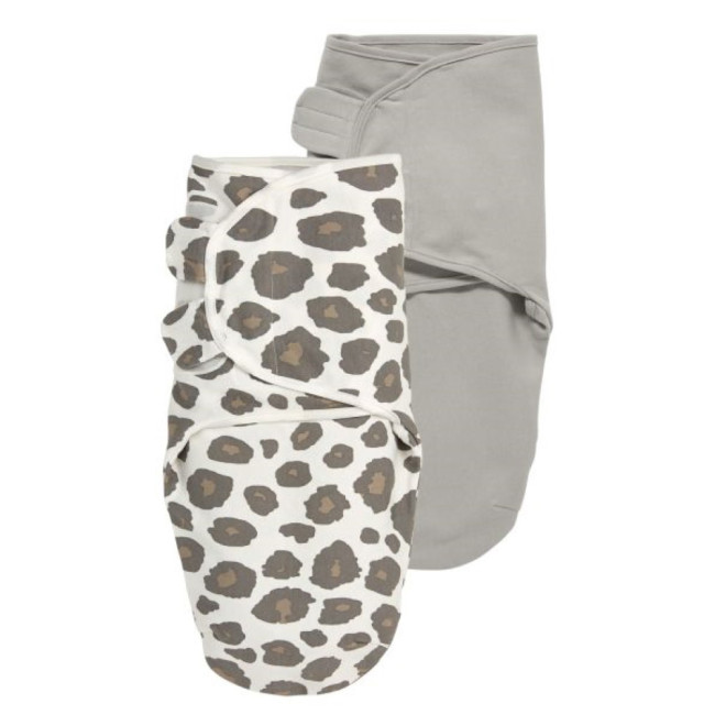 Meyco Βρεφικός Υπνόσακος Swaddle Neutral/Grey 2τμχ. 0-3 μηνών