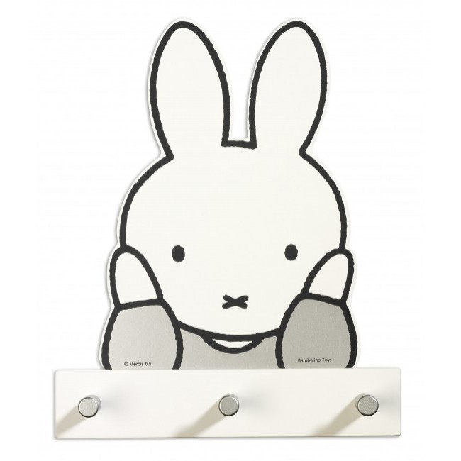 Miffy Κρεμάστρα Τοίχου Με 3 Στηρίγματα